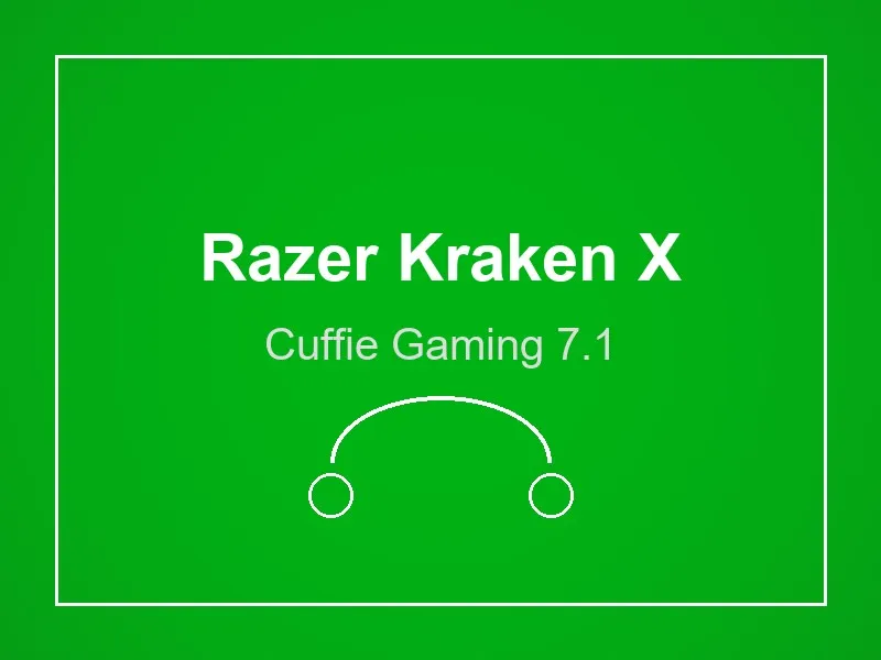 Cuffie gaming Razer Kraken X con audio surround 7.1